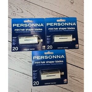 Personna Mini Hair Shaper Blades 3 X 20 Pack (60 total blades)* New* Made In USA